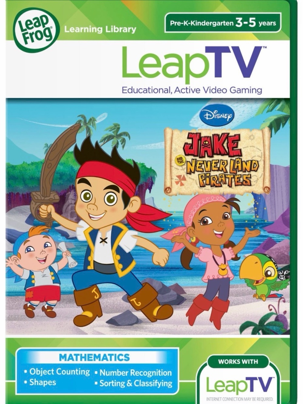 LeapFrog LeapTV Jake and the Never Land Pirates Educational Game - Green